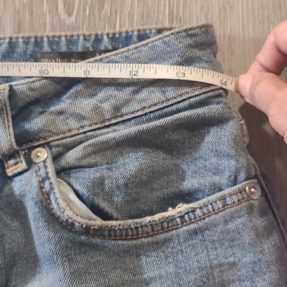 TAILOR MADE Munich High Rise Slim Blue Jeans 26 - Picture 10 of 12